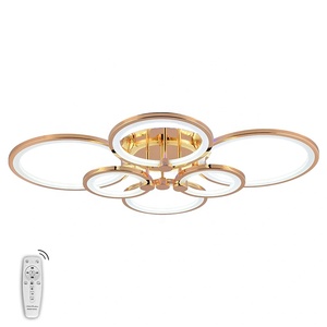 Lámpara de techo LED redonda estilo atenuación acrílico, Superfina, 75cm de diámetro, 150W, buena oferta - Product Image 1