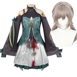 Anime Spiel Party Outfit Honkai Star Rail <span class=keywords><strong>Qingque</strong></span> Cosplay Kostüm Full Set GAHC-008 - Product Image 1
