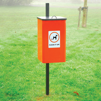 Poubelle extérieure résistante aux intempéries en acier inoxydable pour installations publiques
