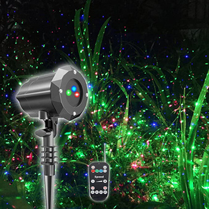 ไฟคริสต์มาสกลางแจ้งแบบฮาเร็ม, โคมไฟเลเซอร์หิ่งห้อย RGB ดวงดาวโปรเจคเตอร์ตกแต่งสวนโคมไฟสนามหญ้า - Product Image 1