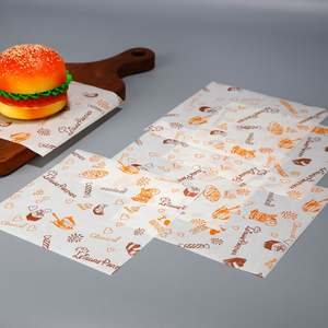 Papier sulfurisé coloré de qualité alimentaire personnalisé pour sandwichs, hot-dogs, hamburgers, papier d'emballage pour la restauration rapide, rouleau de papier sulfurisé en gros - Product Image 3