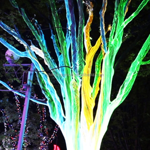 Iluminación de Malla de Fibra Óptica LED Brillante para Árboles, Manualidades, Tela de Fibra Óptica, Cable de Red, Luces de Techo de Estrellas, Fiesta de Halloween - Product Image 4