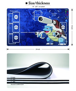 <span class=keywords><strong>Tapis</strong></span> <span class=keywords><strong>de</strong></span> <span class=keywords><strong>jeu</strong></span> TCG personnalisé imprimé 14x24, lavable, antidérapant, en tissu caoutchouc, carré, pour les jeux <span class=keywords><strong>de</strong></span> cartes Yugioh <span class=keywords><strong>Magic</strong></span>, jeux <span class=keywords><strong>de</strong></span> bureau - Product Image 6