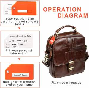 Etiquetas de Silicona para Maletas de Viaje con Tarjeta de Identificación y Nombre, Ideales para Identificar Rápidamente el Equipaje - Product Image 6