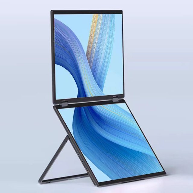 15.6 Inch IPS Portable Monitor HDR FHD 1920x1080 63% SRGB Gaming Dual Screen Foldable Display for Laptop Phone Desktop
