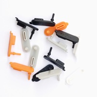 Cache-prise USB Type-C en silicone anti-poussière pour prise femelle, vente en gros d'usine, ZD-105 Noir Blanc Gris