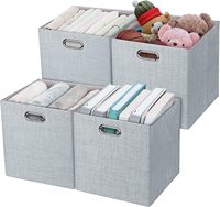 Cubes de rangement, paniers de rangement pliables pour l'organisation, paniers de rangement Posprica sac Opp pliable en tissu épais CLASSIC