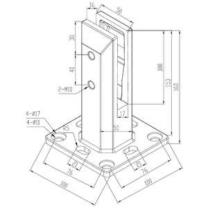 Barandilla de Vidrio Ajustable <span class=keywords><strong>Autran</strong></span> 2205 de Acero Inoxidable Negro Mate para Piscina, Villa, 8 Años de Garantía, 10-12mm, Fácil Instalación DIY - Product Image 6