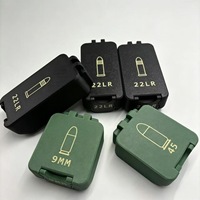 Boîte à munitions compacte de 9 mm, impression 3D personnalisée, boîte de rangement pour munitions de poche, étui organisateur de balles tactique, vente en gros