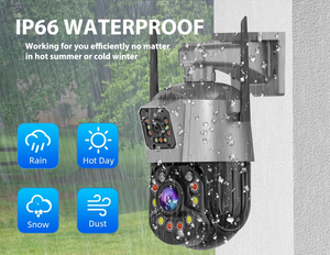 <span class=keywords><strong>100m</strong></span> 36x Zoom icsee <span class=keywords><strong>camera</strong></span> 6MP ngoài trời ống kính kép không dây PTZ ngoài trời an ninh CCTV với còi báo động ánh sáng Camara de seguridad Wifi - Product Image 4