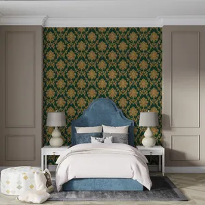 ヨーロピアンスタイル3Dダマスカス室内装飾寝室リビングルームソファ背景壁装飾壁紙