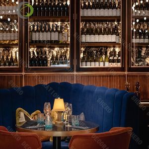 ตู้โชว์เครปดีไซน์แบบฟองโต๊ะน้ำชาร้านกาแฟเคาน์เตอร์บาร์พร้อมจอแสดงผลเมนู - Product Image 4