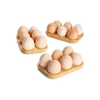 พรีเมี่ยมชนบทผู้ถือไข่ไม้สำหรับไข่ปีศาจถาดไข่ไม้ไผ่