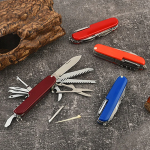 Navaja multifuncional pequeña de acero inoxidable, 13 en 1, plegable, tipo suiza, para camping, regalo, para exteriores, práctica. - Product Image 1