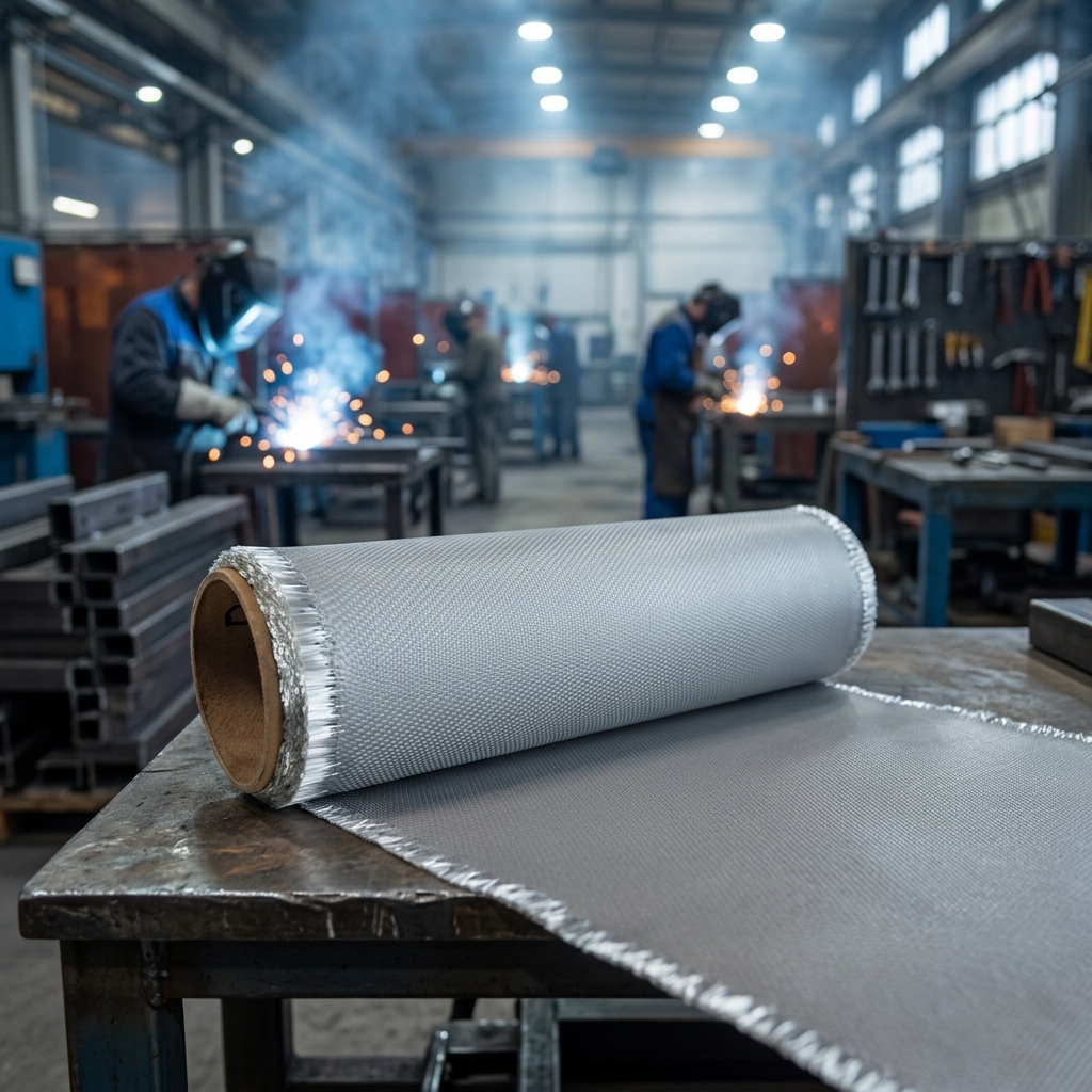 Industrial Grade PU Coated Fiberglass Fabric Cloth Heat Resistant -70C 1200C Fireproof Waterproof Cutting for Machinery