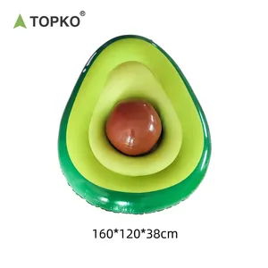 Alfombrilla de agua inflable <span class=keywords><strong>gigante</strong></span> TOPKO para adultos y niños, bonito flotador de <span class=keywords><strong>piscina</strong></span> de aguacate - Product Image 5