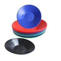 Bassin de prospection d'or de petite taille, outil de lavage d'or fait main en plastique, séparateur de sable et de minerai de tungstène, 38 cm, à manivelle haute performance