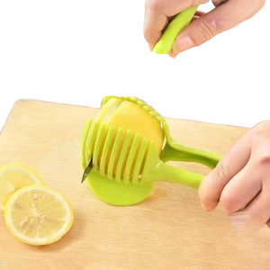 Clip alimentaire multifonctionnel à main en acier inoxydable et en plastique, trancheur de citron, diviseur rond, fonctionnement manuel, diviseur de fruits - Product Image 3