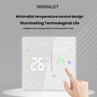 Termostato Inteligente Wifi para Calefacción por Suelo Radiante, Pantalla Táctil Remota con App Tuya 0.5 ℃   Cerradura de Seguridad para Niños con Ajuste Preciso y Programación Semanal para Agua