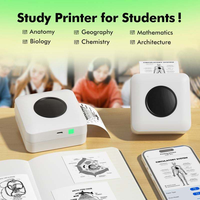 Impresora Térmica Portátil sin Tinta, Impresora de Etiquetas Adhesivas de Bolsillo para Notas de Estudiantes, Fotos, Códigos de Barras, Impresión de Diarios DIY