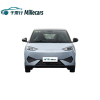 Электромобиль BYD Seagull (Dolphin Mini) 2023 года, запас хода 405 км, батарея Blade 38.88 кВт·ч, быстрая зарядка, автоматическая коробка передач, левый руль, темно-серый цвет.