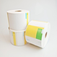 Étiquette Thermique Directe Perforée Blanche 4 x 6 Pouces, Compatible Imprimante Thermique, Pliées en Z, pour Adresses d'Expédition