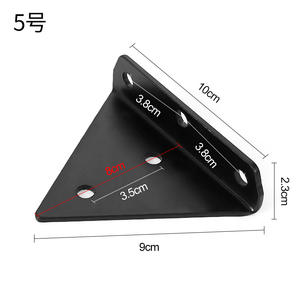 GQK GW2572805 Support triangulaire invisible en fer pour étagère murale dissimulée, cloison d'angle facile à installer - Product Image 3