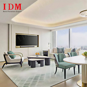 Bộ nội thất phòng ngủ giường ngủ cỡ <span class=keywords><strong>King</strong></span> <span class=keywords><strong>size</strong></span> bằng gỗ nguyên khối cao cấp IDM dành cho khách sạn & căn hộ 4-5 sao - Product Image 5