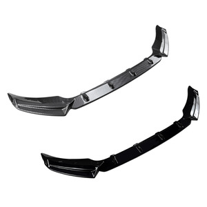 Volkswagen T-Roc Front <b>Lip</b> <b>Splitter</b> Spoiler Body Kit 2018-2022 Piano Black Carbon Fiber Texture Matte Finish - Product Image 2