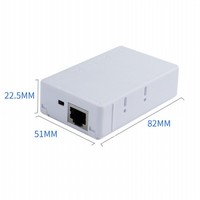 Extensor PoE de 4 Puertos, Transmisión de Larga Distancia de 250 m, Repetidor PoE IEEE 802.3af/at con Soporte VLAN para Cámara IP