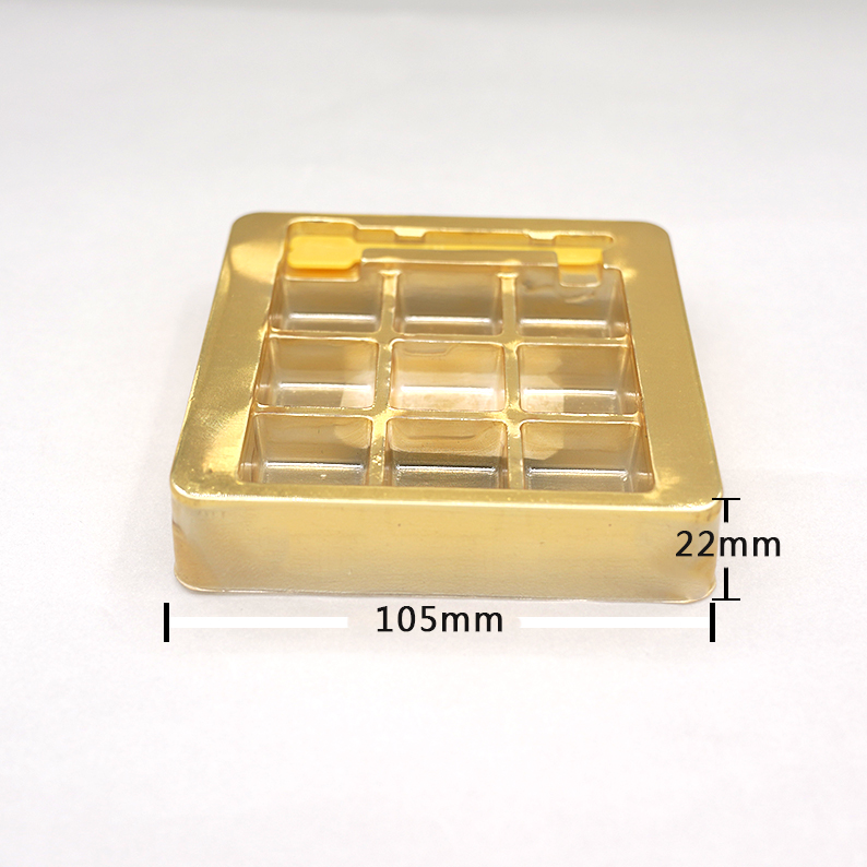 Plateau d'emballage en plastique de qualité alimentaire, pour bonbons au chocolat, design personnalisé