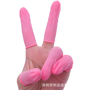 Lyc Disposable Rubber Finger <b>Cots</b> 64mm X 25mm For Permanent Makeup And Electronics Use - Product Image 3