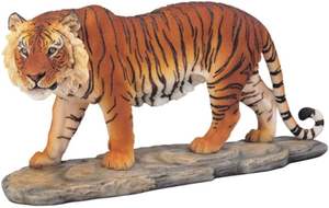 בנגל נמר אספנות בר חיות קישוט figurn שרף אמנות, פסל אספנות לתצוגה בסלון - Product Image 2