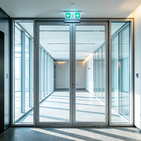 Structure en acier moderne EI60, cloison en verre ignifugée |   Écran coupe-feu à double vitrage pour espaces commerciaux, écoles, entrepôts