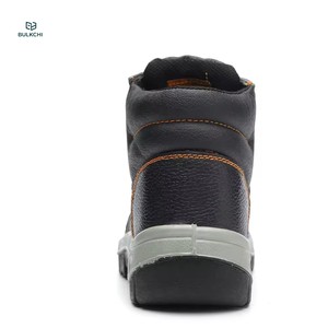 Chaussures de travail en cuir véritable imperméables et antidérapantes pour hommes, chaussures de sécurité à embout d'acier pour les chantiers de construction et de bâtiment - Product Image 3