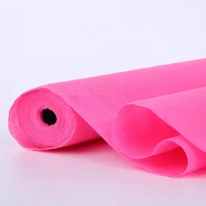 Tapete corredor de piso rosa descartável, tapete com agulha de poliéster rosa descartável, para eventos