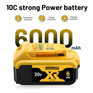 20V 디월트 배터리, 6.0AH, 충전식 공구 배터리, 장시간 지속 전원 공급, 대용량 디월트 20V 맥스 배터리 - Product Image 3