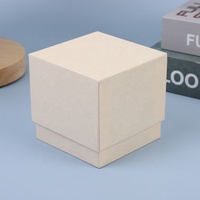 Boîte cadeau rigide en carton ondulé épaissi, écologique et biodégradable, avec fente pour le couvercle, finition mate, logo personnalisable, estampage à chaud doré