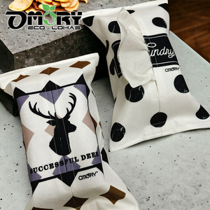 OMORY Funda para pañuelos de algodón y lino resistente, colgante, 21x33CM, tipo bolsa para pañuelos, para colocación plana - Product Image 2