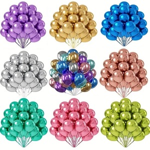 Ballons en latex métalliques chromés brillants de 5 pouces, 100 pièces, pour mariage, <span class=keywords><strong>anniversaire</strong></span>, Saint-Valentin, Noël, guirlande, <span class=keywords><strong>arche</strong></span> - Product Image 1