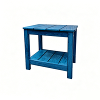 Chaise Adirondack de style populaire, table d'appoint simple, tables d'appoint en plastique ou en bois, disponibles en plusieurs couleurs