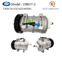 Nuevo Compresor de Aire Acondicionado HUADA Shacman 15B017-2 OE DZ14251843001 24V para Camiones Pesados, Compresor de AC con 5 Ranuras para Polea