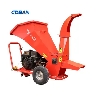 Portable Tree log wood branch shredder sawdust chips making machine electric/diesel engine wood chipper crusher