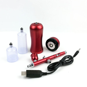 Aerógrafo Portátil con Bomba Recargable por USB, Alimentación por Gravedad, Velocidad Ajustable, Aplicación de Maquillaje - Product Image 4