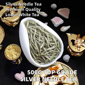 Thé Blanc Aiguille d'Argent Bai Hao Yin Zhen de Fuding, Chine, de Qualité Supérieure, 500g, en Vrac, Emballé en Boîte et Sachet, pour la Perte de Poids - En Promotion - Product Image 2
