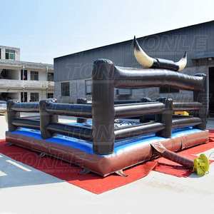 Toro mecánico inflable para niños, juguete personalizado de fábrica, máquina de juego de rodeo, pene, a la venta, usado - Product Image 5