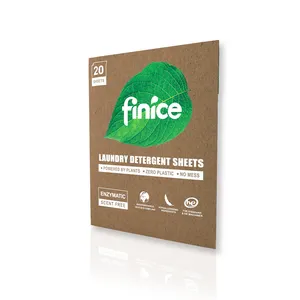 Finice Ultra series Eco FriendlyLaundry detergent sheets laundry strips super concentrate and zero waste