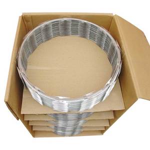 Alambre de púas de <span class=keywords><strong>concertina</strong></span> galvanizado en caliente BTO-22 al por mayor, 0.5mm de espesor, 500mm, para protección de cercas - Product Image 1