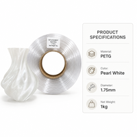 Filamento PETG Básico Transparente, Impresión Suave, Alta Resistencia, Filamento PETG Transparente para Impresión 3D