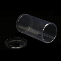 Emballage cylindrique personnalisé en acétate, tube d'emballage cylindrique, tube en plastique transparent PVC PET, emballage en tube cylindrique en plastique